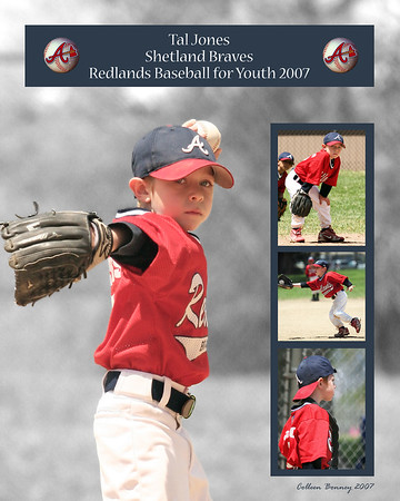 Colleen Bonney > sports collage Redlands Baseball for Youth, RBY, Redlands, CA